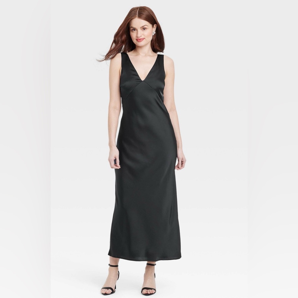 Women's Satin Slip Maxi Dress